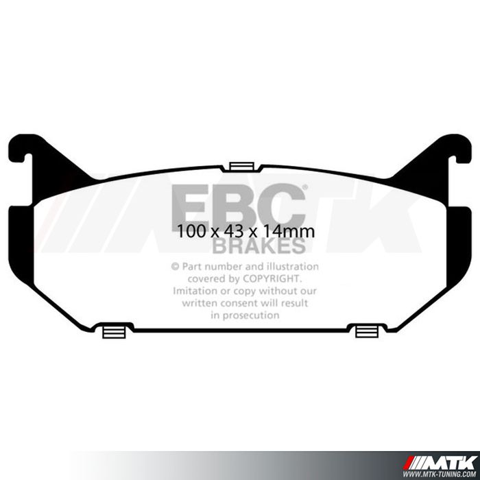 Plaquettes arrière EBC Brakes Ford Probe