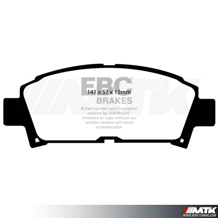 Plaquettes avant EBC Brakes Toyota Avensis