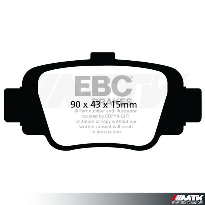 Plaquettes arrière EBC Brakes Nissan Micra K11