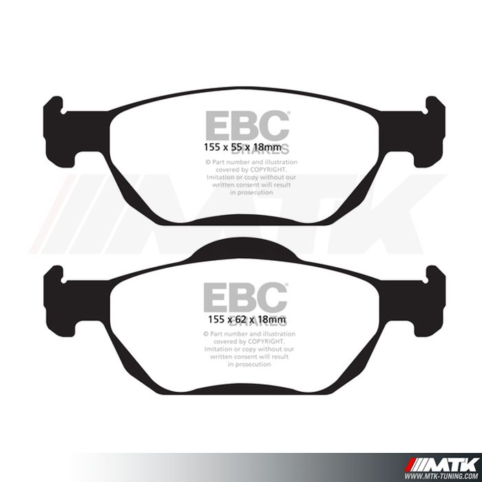 Plaquettes avant EBC Brakes Honda Accord 8