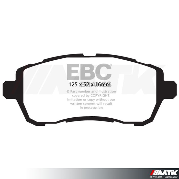 Plaquettes avant EBC Brakes Ford Fiesta 7