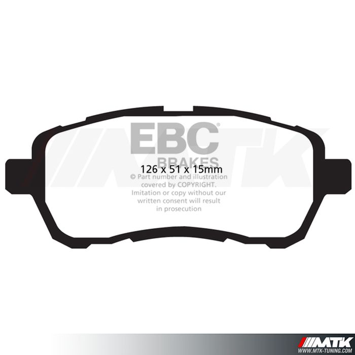 Plaquettes avant EBC Brakes Suzuki Swift