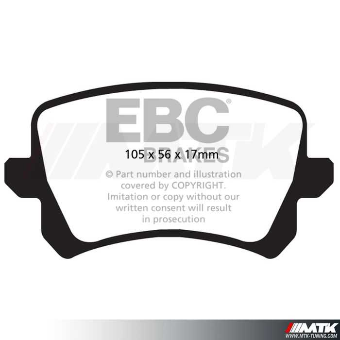 Plaquettes arrière EBC Brakes Audi Q3 (8U)