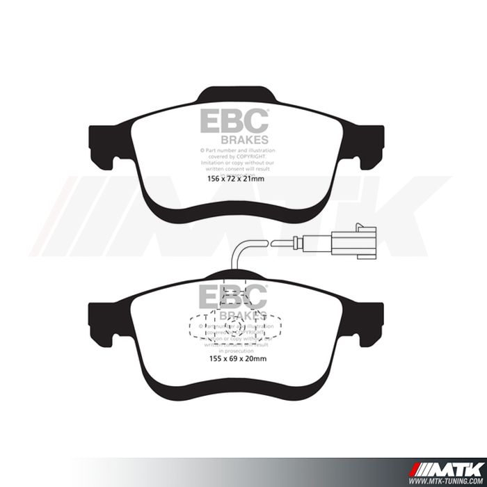 Plaquettes avant EBC Brakes Lancia Delta