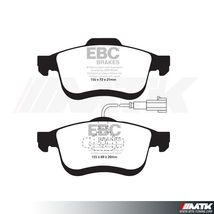 Plaquettes avant EBC Brakes Lancia Delta