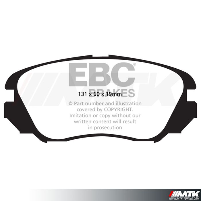 Plaquettes avant EBC Brakes Opel Insignia