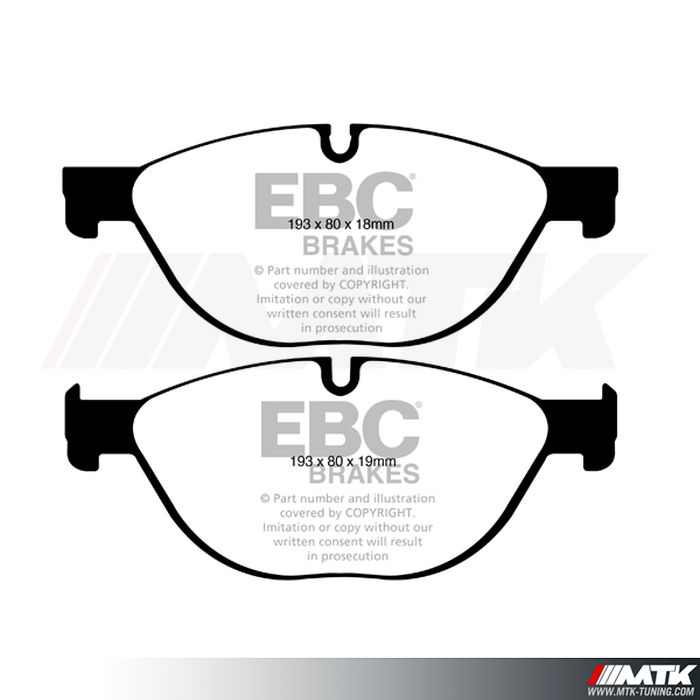 Plaquettes avant EBC Brakes Bmw Serie 5 F10 - F11