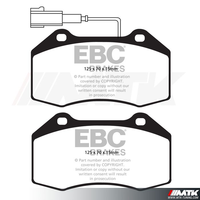 Plaquettes avant EBC Brakes Alfa Romeo Mi.To