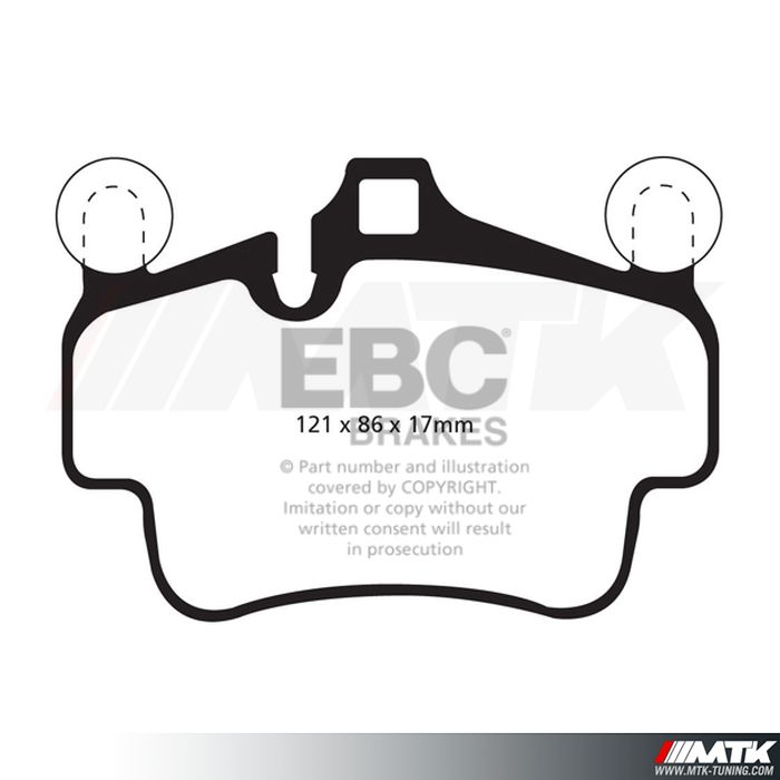 Plaquettes avant EBC Brakes Porsche 911 type 997