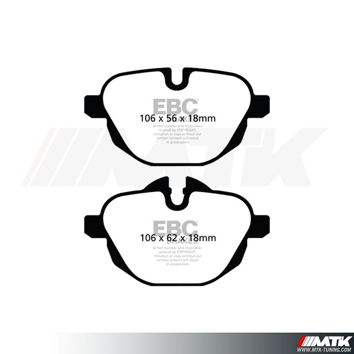 Plaquettes arrière EBC Brakes Bmw Z4 E89