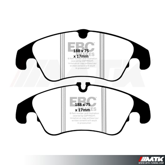 Plaquettes avant EBC Brakes Ford Focus II RS