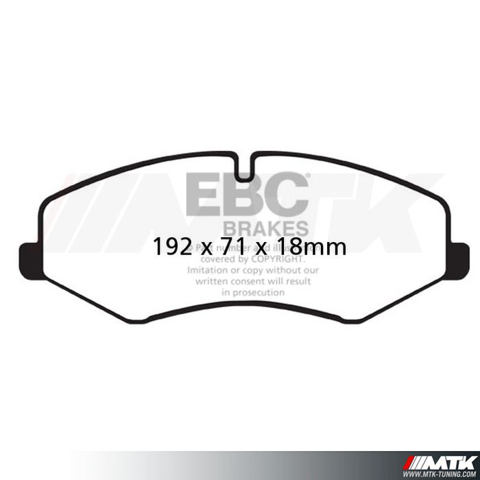 Plaquettes avant EBC Brakes Land Rover Range Rover (L322)