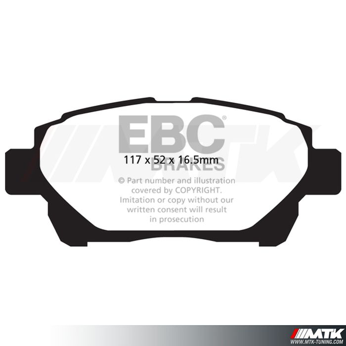 Plaquettes avant EBC Brakes Toyota iQ