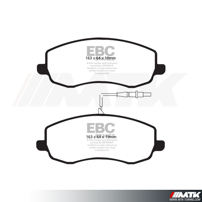 Plaquettes avant EBC Brakes Citroen C8