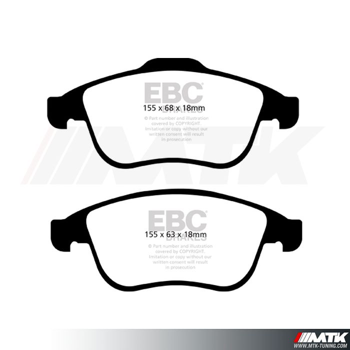 Plaquettes avant EBC Brakes Renault Laguna 3 Coupe