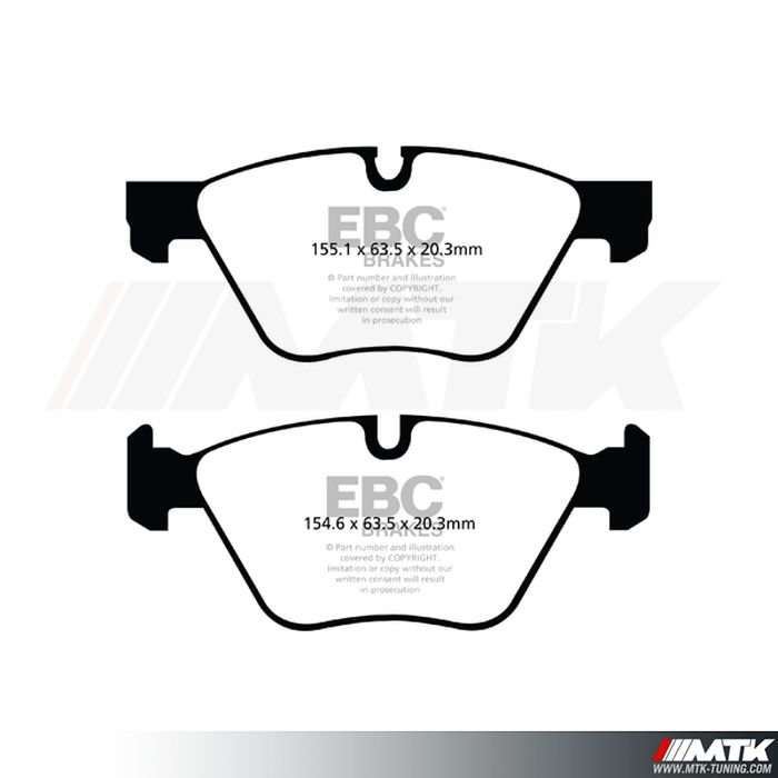 Plaquettes avant EBC Brakes Bmw Serie 3 E91