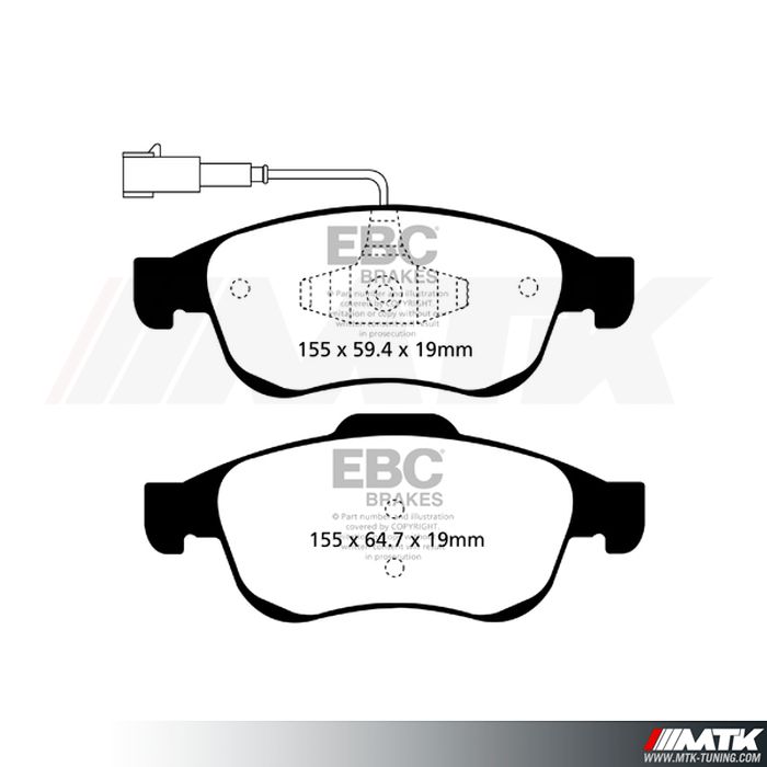 Plaquettes avant EBC Brakes Alfa Romeo Giulietta 940