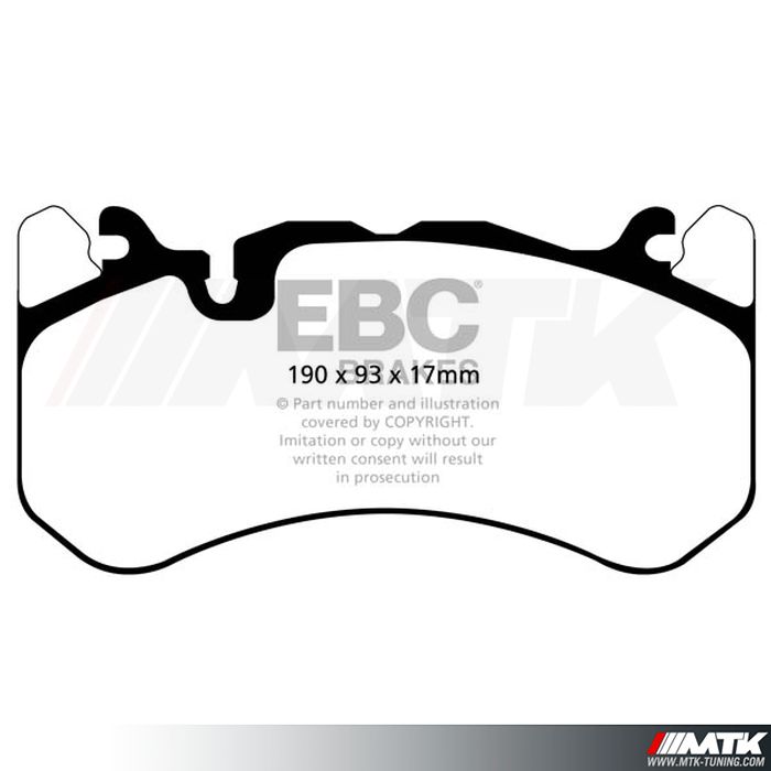 Plaquettes avant EBC Brakes Audi RS6 C6