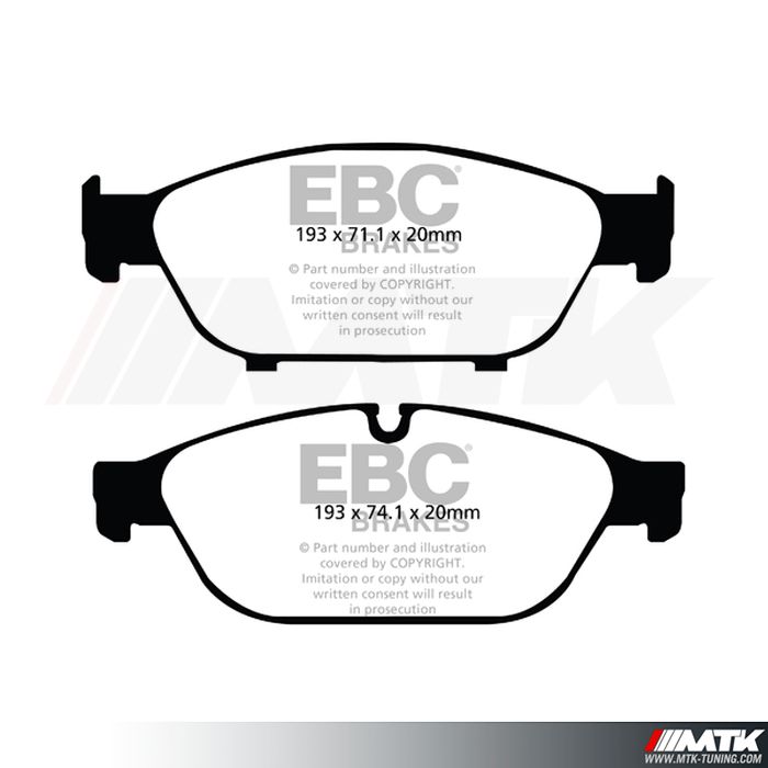 Plaquettes avant EBC Brakes Audi A6 allroad quattro C7