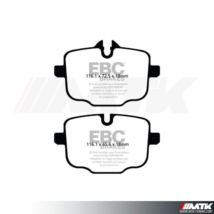 Plaquettes arrière EBC Brakes Bmw Serie 6 F12 - F13