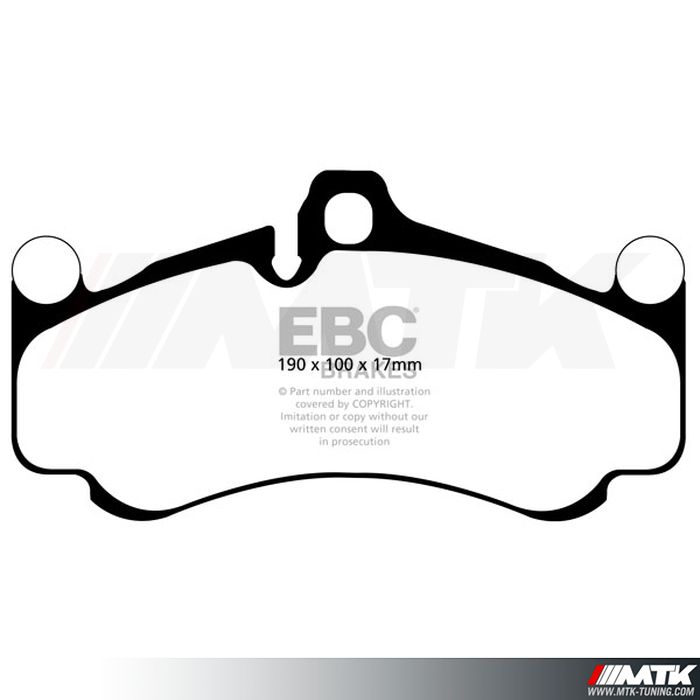 Plaquettes avant EBC Brakes Porsche 911 type 997