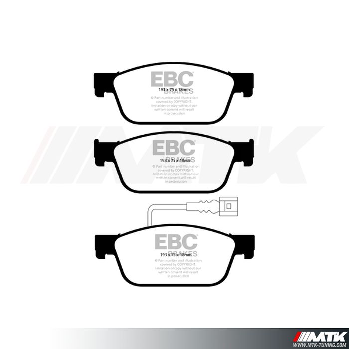 Plaquettes avant EBC Brakes Volkswagen Transporter