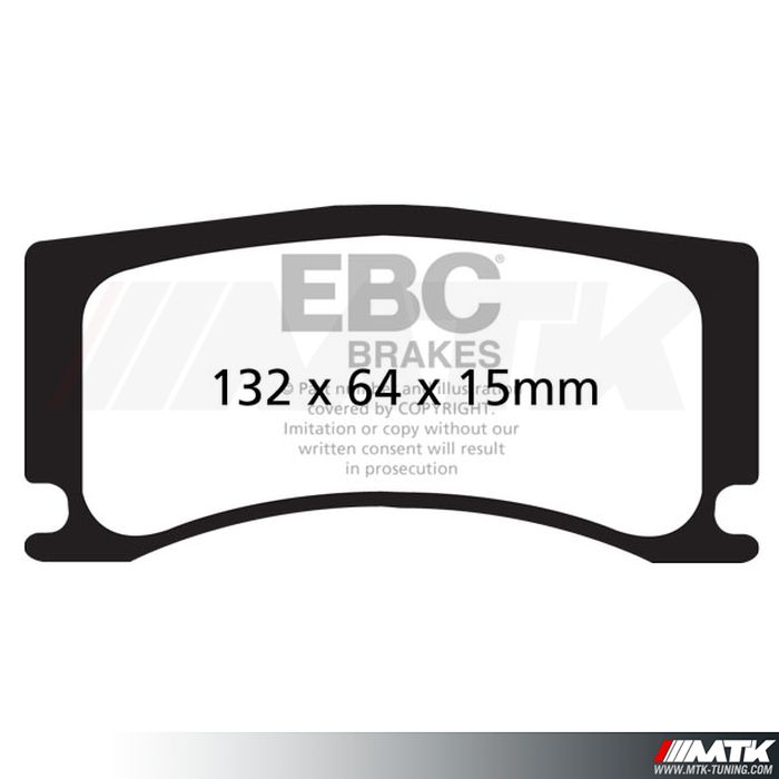 Plaquettes avant EBC Brakes Peugeot 308 II GTI