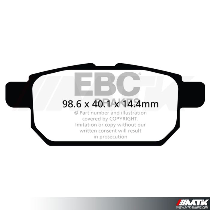 Plaquettes arrière EBC Brakes Suzuki Swift