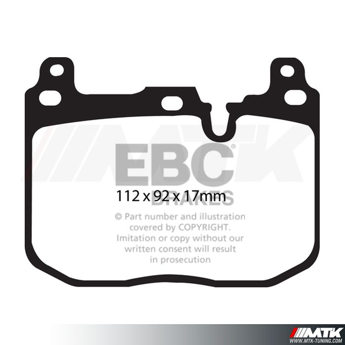 Plaquettes avant EBC Brakes Bmw Serie 4 F32 - F33 - F34