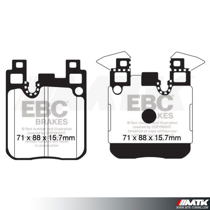 Plaquettes arrière EBC Brakes Bmw M2 F87