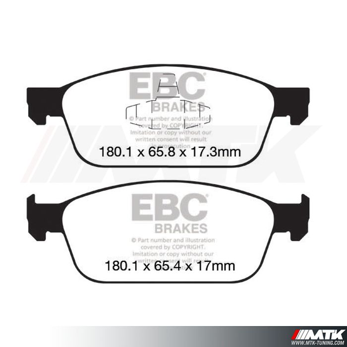 Plaquettes avant EBC Brakes Ford DP42145R