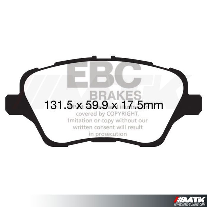 Plaquettes avant EBC Brakes Ford Tourneo Courier