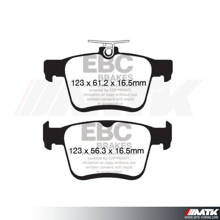 Plaquettes arrière EBC Brakes Seat Ateca