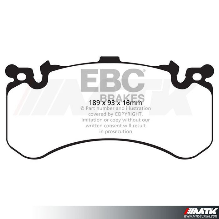 Plaquettes avant EBC Brakes Audi S6 C7