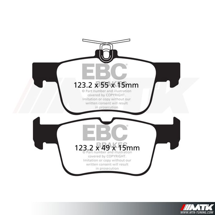 Plaquettes arrière EBC Brakes Ford Mondeo V