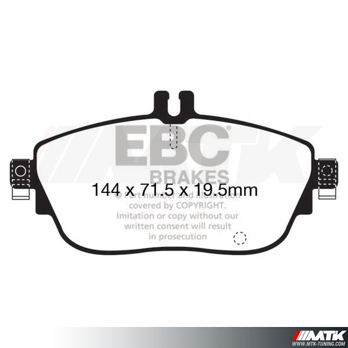 Plaquettes avant EBC Brakes Mercedes-Benz Classe B W246