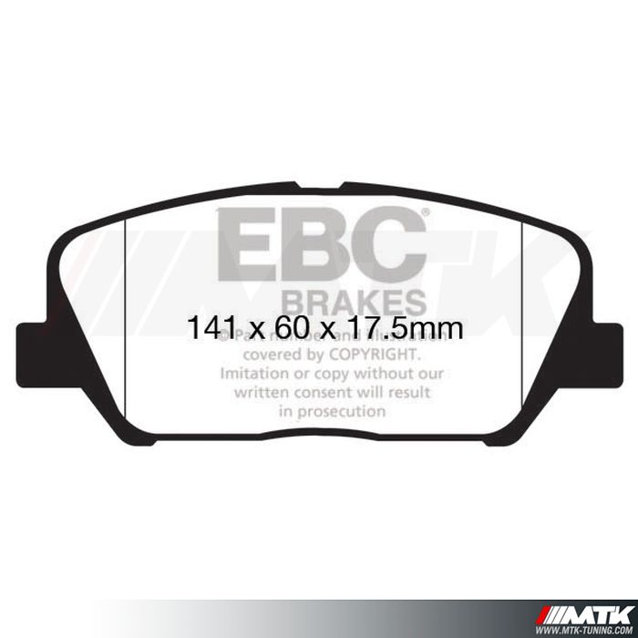 Plaquettes avant EBC Brakes Hyundai Veloster