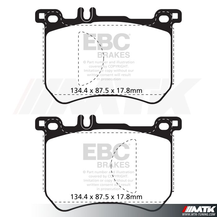 Plaquettes avant EBC Brakes Mercedes-Benz SL R231