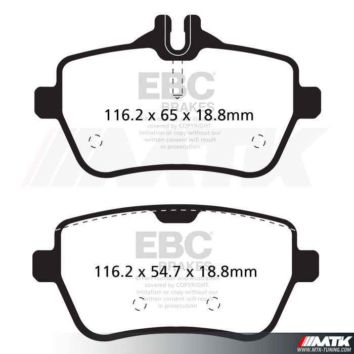 Plaquettes arrière EBC Brakes Mercedes-Benz SL R231