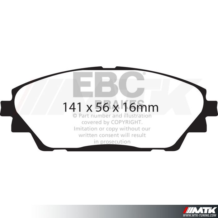 Plaquettes avant EBC Brakes Mazda CX-3