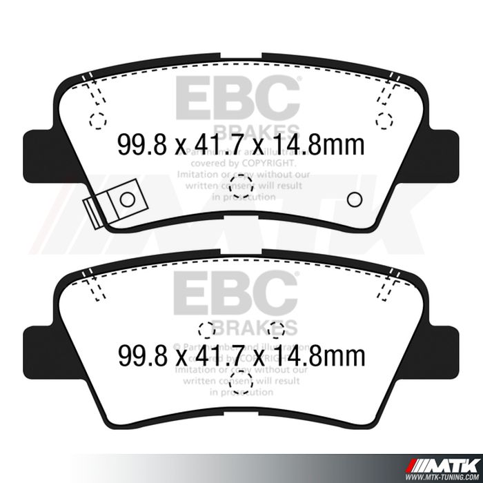 Plaquettes arrière EBC Brakes Kia Rio UB