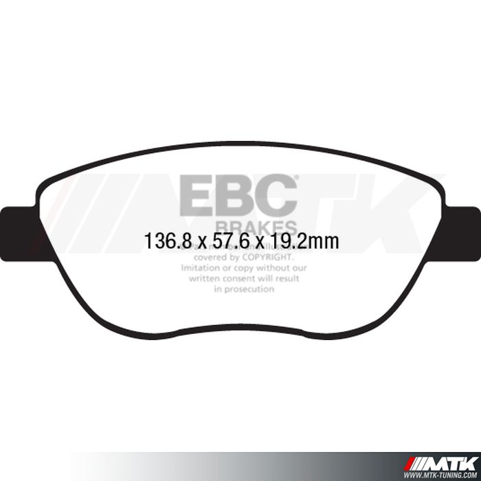 Plaquettes avant EBC Brakes Fiat 500L