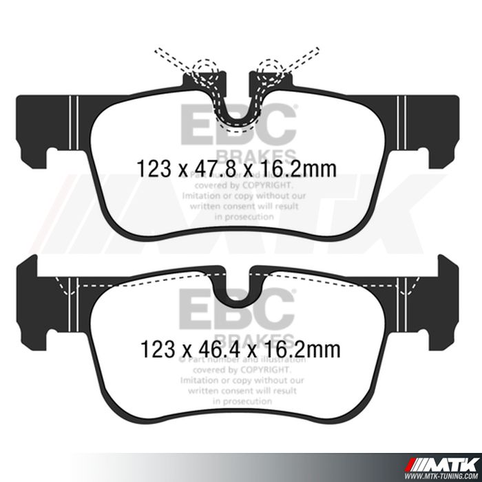 Plaquettes arrière EBC Brakes Bmw X1 F48