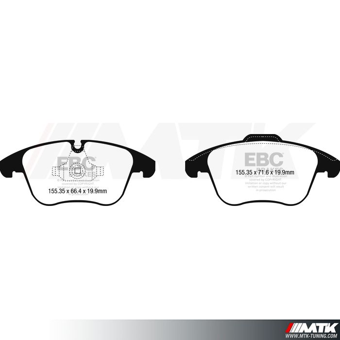 Plaquettes avant EBC Brakes Jaguar XE