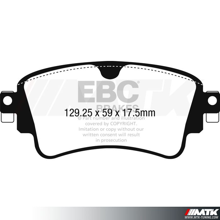 Plaquettes arrière EBC Brakes Audi Q7 (4M)