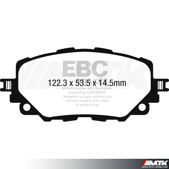 Plaquettes avant EBC Brakes Mazda MX5 RF