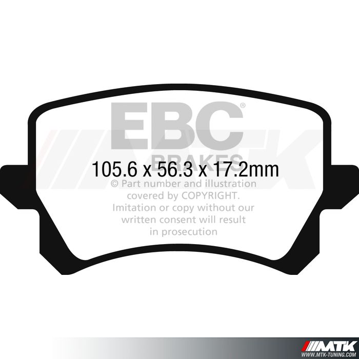 Plaquettes arrière EBC Brakes Audi RSQ3 (8U)