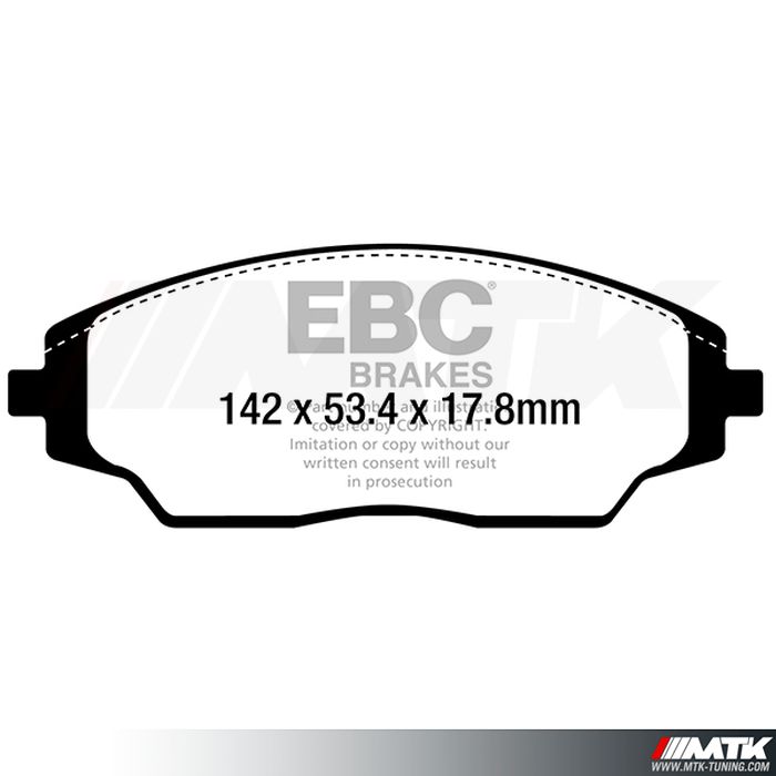 Plaquettes avant EBC Brakes Chevrolet Aveo