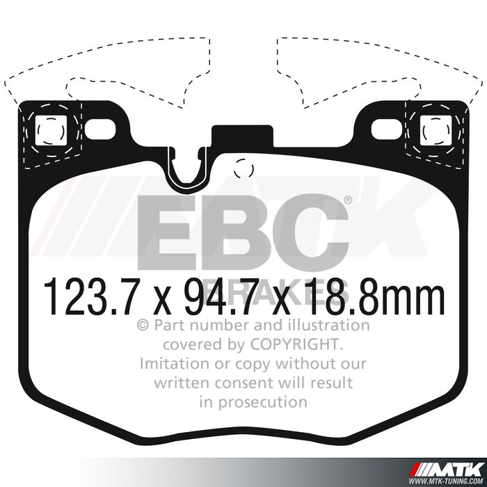 Plaquettes avant EBC Brakes Bmw Serie 7 G11 - G12