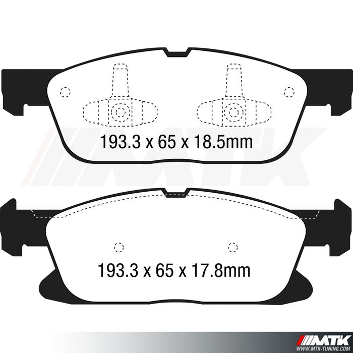 Plaquettes avant EBC Brakes Ford S-Max II